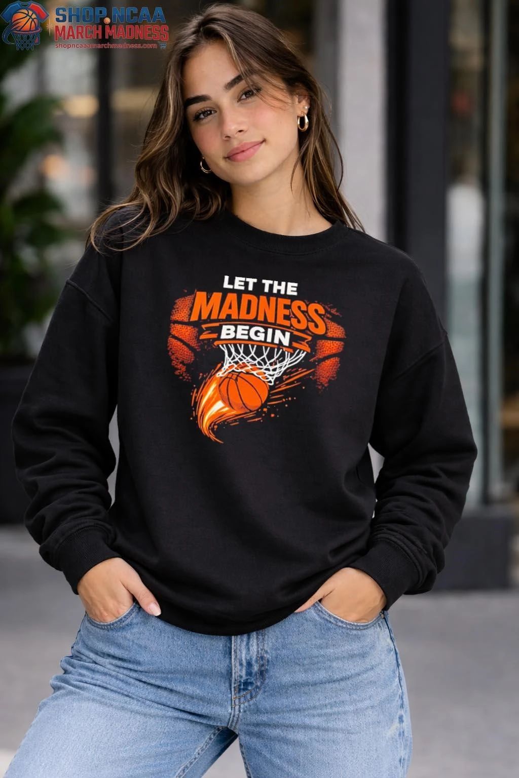 Let The Madness Begin March Madness Basketball Shirt