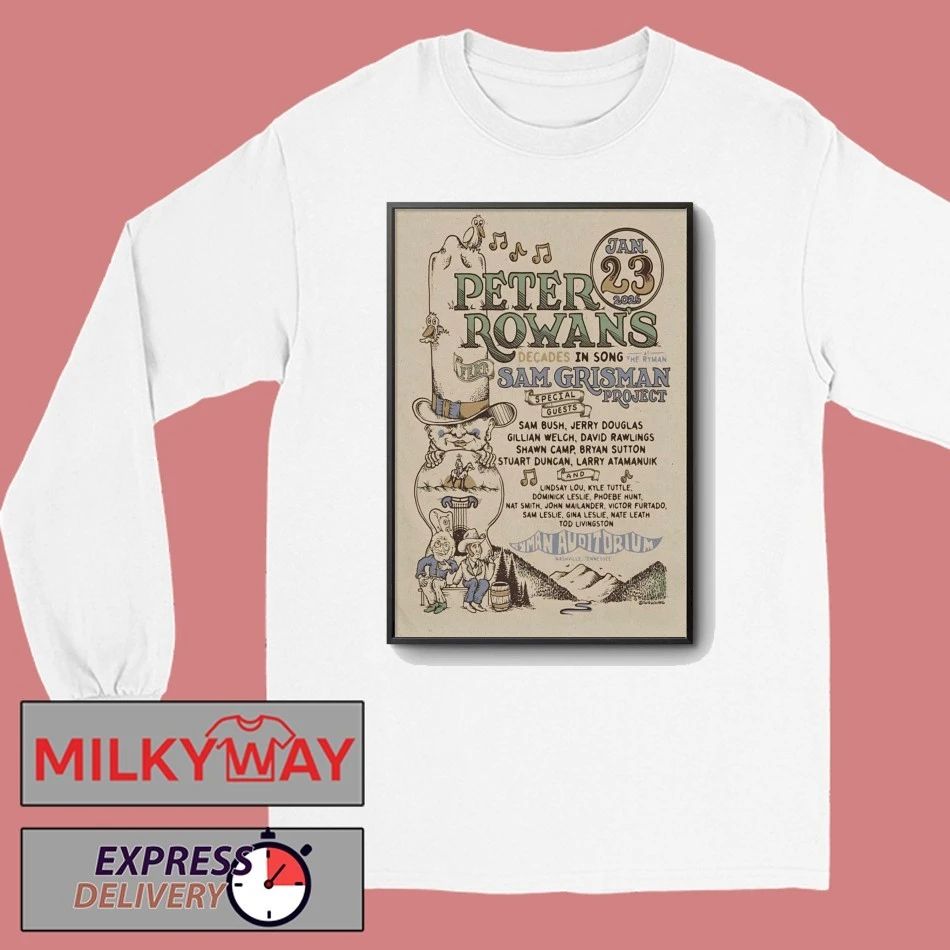 Peter Rowan Nashville Event Jan 23 2026 Poster shirt
