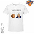 Donald Trump Funny Political Satire New York Knicks Basketball Caricature Meme NBA Finals 2026 Shirt