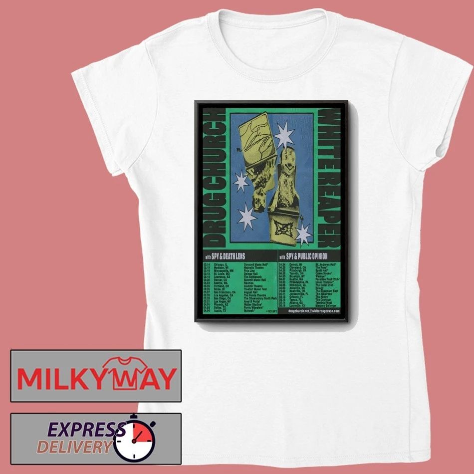Drug Church Poster Spring 26 Tour shirt