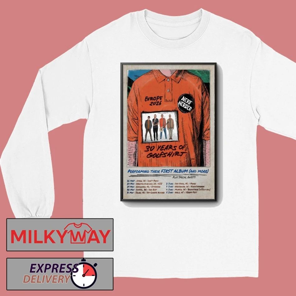 Nerf Herder Europe 2026 Shows Poster shirt