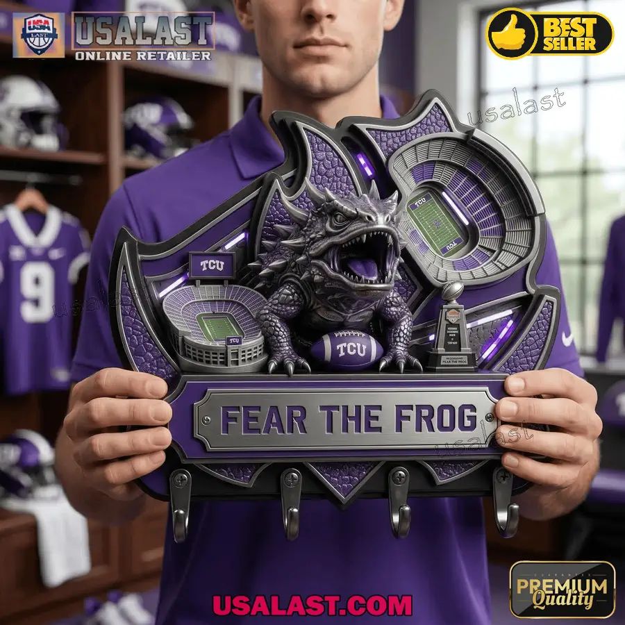 TCU Horned Frogs Premium Wall Key Holder
