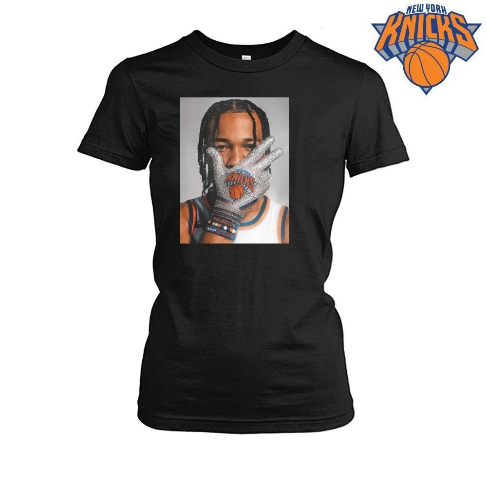 Jalen Brunson Bling Diamond Glove New York Knicks NBA Finals 2026 Shirt