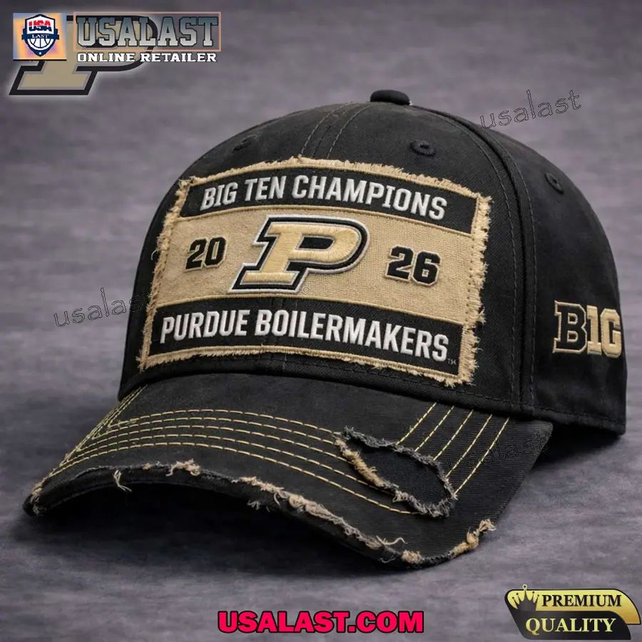 Purdue Boilermakers Big Ten Champions 2026 Classic Cap