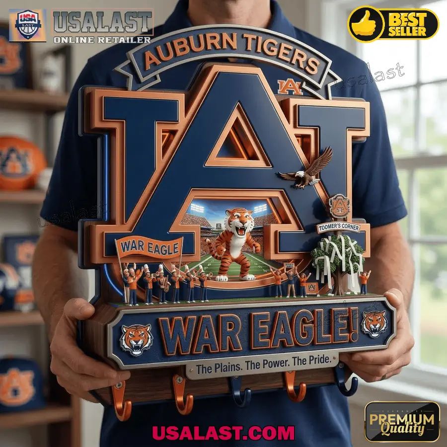 Auburn Tigers Premium Wall Key Holder