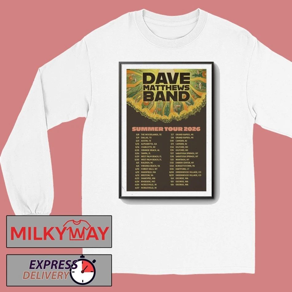 Dave Matthews Band Tour 2026 Poster shirt