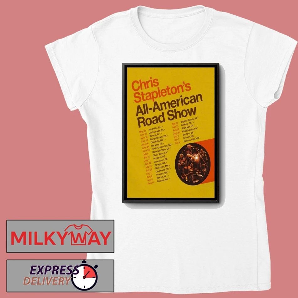 Chris Stapleton All American Road Show 26 Poster shirt