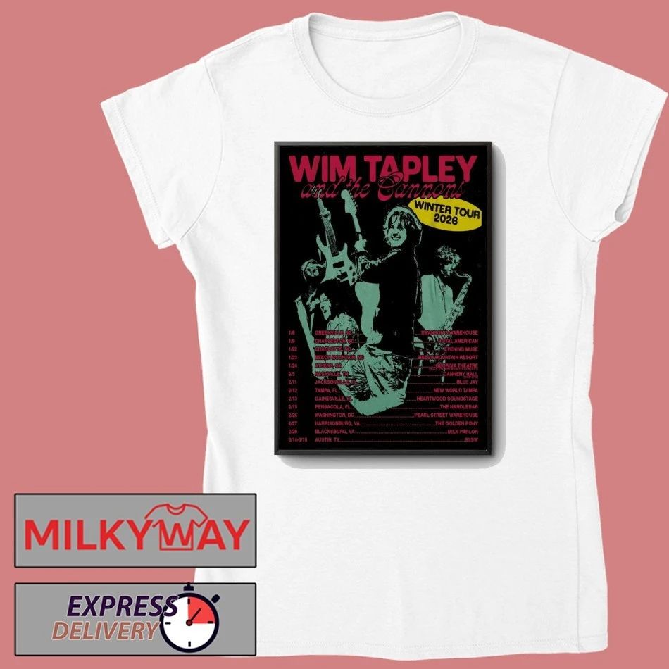 Wim Tapley And The Cannons Winter Tour 2026 Poster shirt