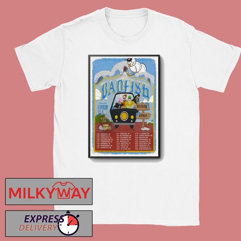 Poster Badfish Tour Jan & Feb 2026 shirt