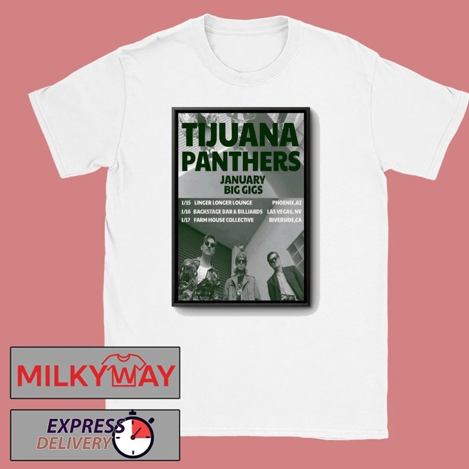 Tijuana Panthers Jan 2026 Tour Poster shirt