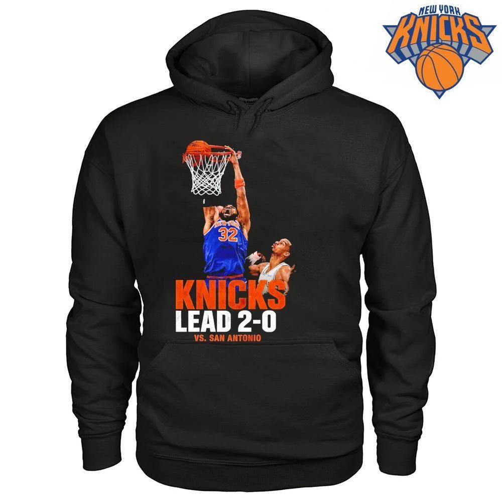 New York Knicks Karl Anthony Towns Dunk Lead 2 0 Vs San Antonio Spurs NBA Finals 2026 Shirt