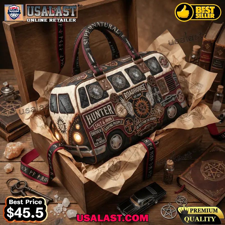 Supernatural Roadhouse Quilted Duffle Bag, Travel Bag