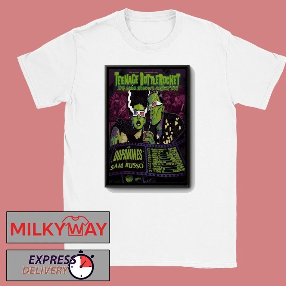 Teenage Bottlerocket 10th Annual on’s Birthday Bash 2026 Shows Poster shirt