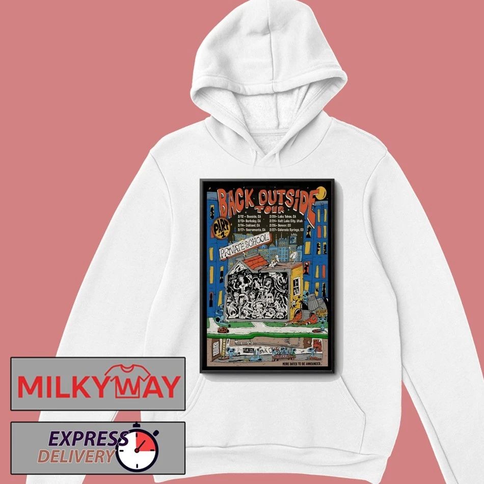 Private School Back Outside 2026 Tour Poster shirt