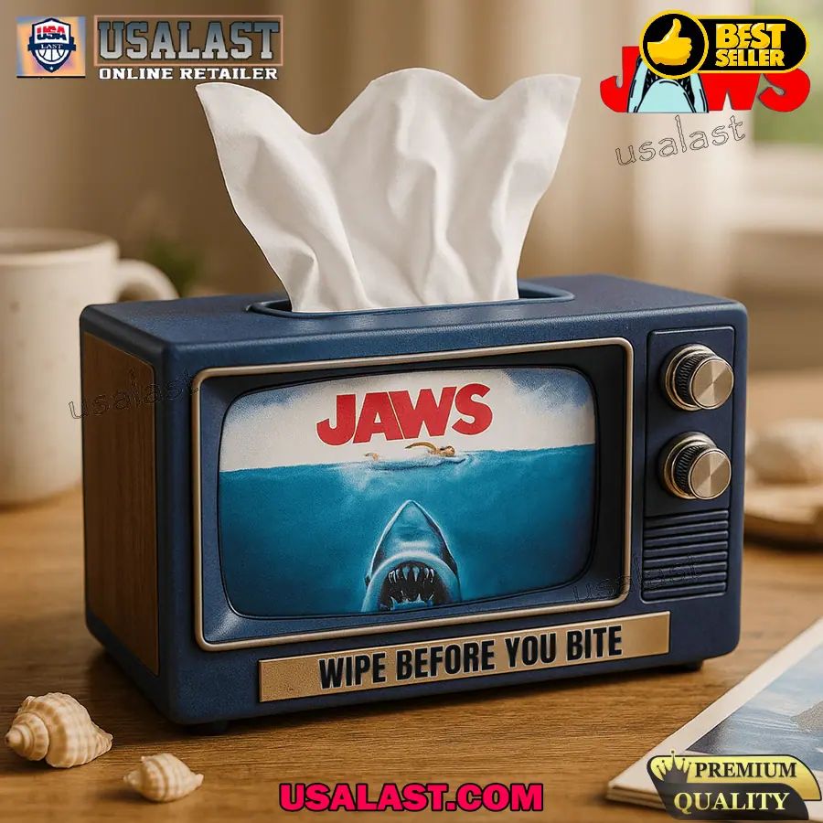 Jaws Movie Custom 3D Plastic Tissue Box