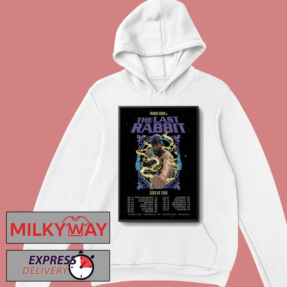 Freddie Gibbs The Last Rabbit Tour 2026 Poster shirt