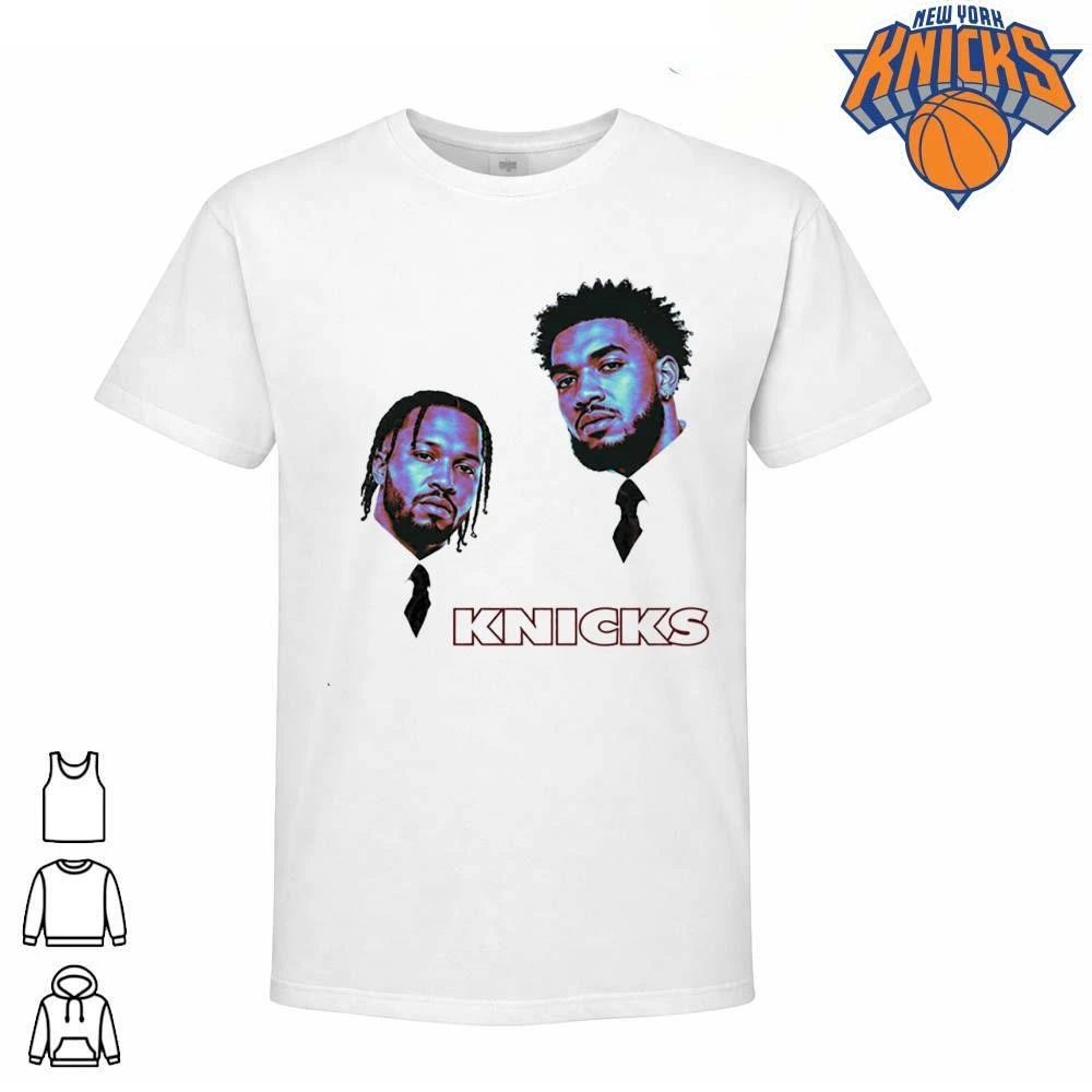 New York Knicks Jalen Brunson Karl Anthony Towns Graphic Retro Basketball Team Players NBA Finals 2026 Shirt