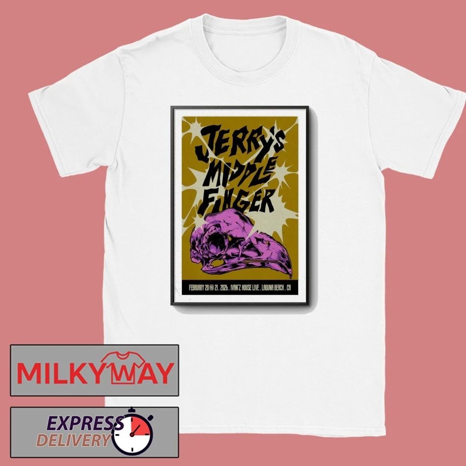 Jerry’s Middle Finger Feb 20-21, 2026 At Ivan’z House at Mozambique Show Poster shirt