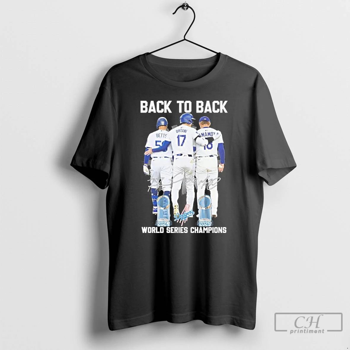 Premium Betts Ohtani And Yamamoto Back To Back World Champions T Shirts
