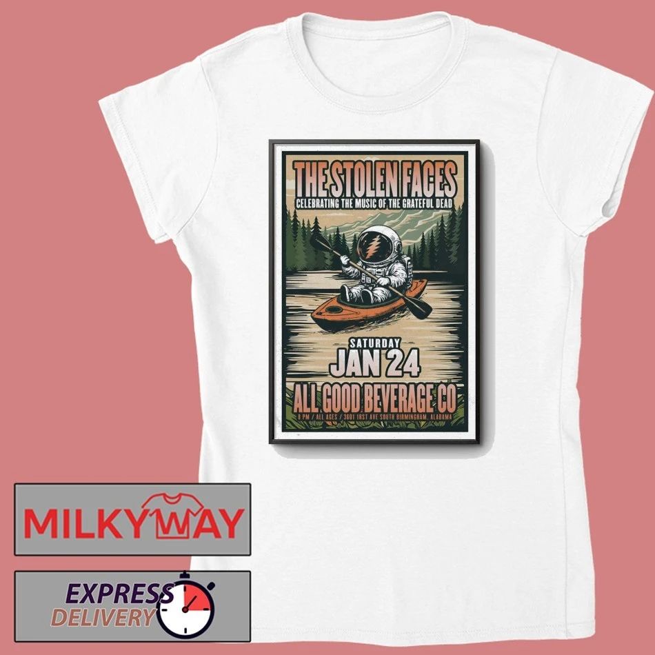 The Stolen Faces Jan 24 2026 All Good Beverage Co in Birmingham AL Poster shirt