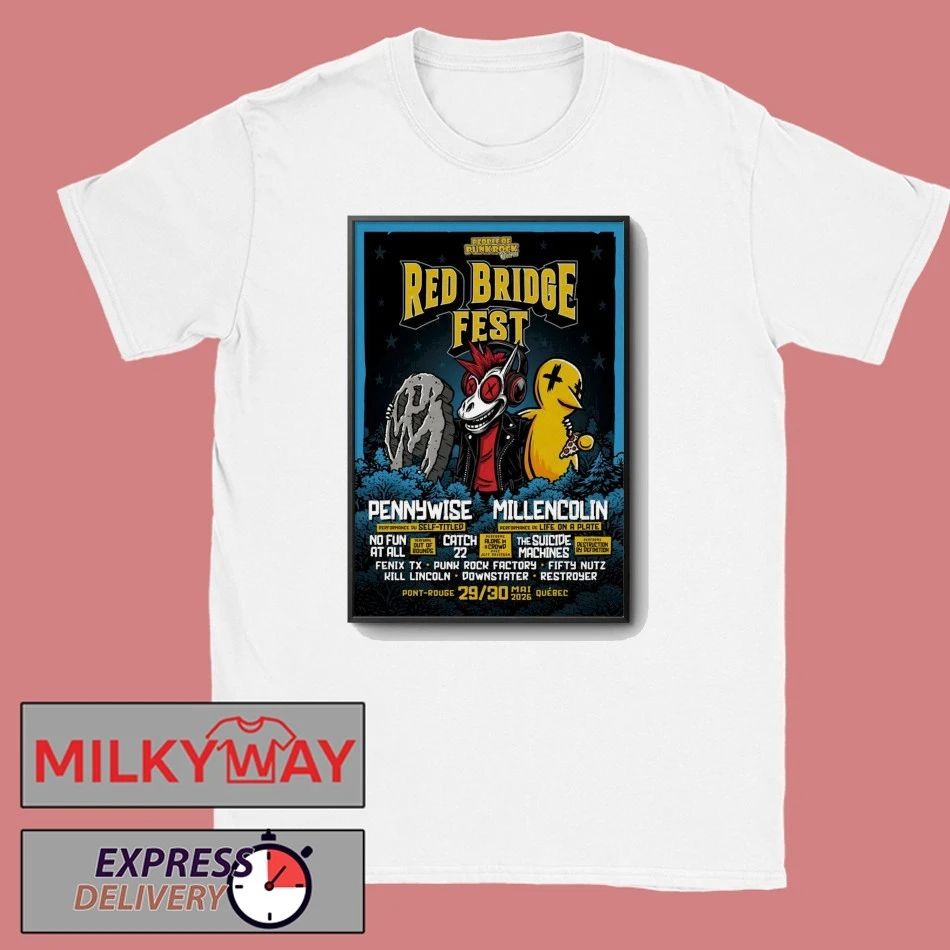 Red Bridge Fest Poster May 29-30 2026 Québec Canada shirt