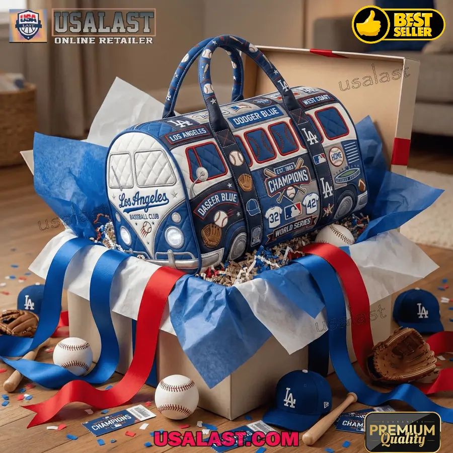 Los Angeles Dodgers Premium Travel Duffle Bag
