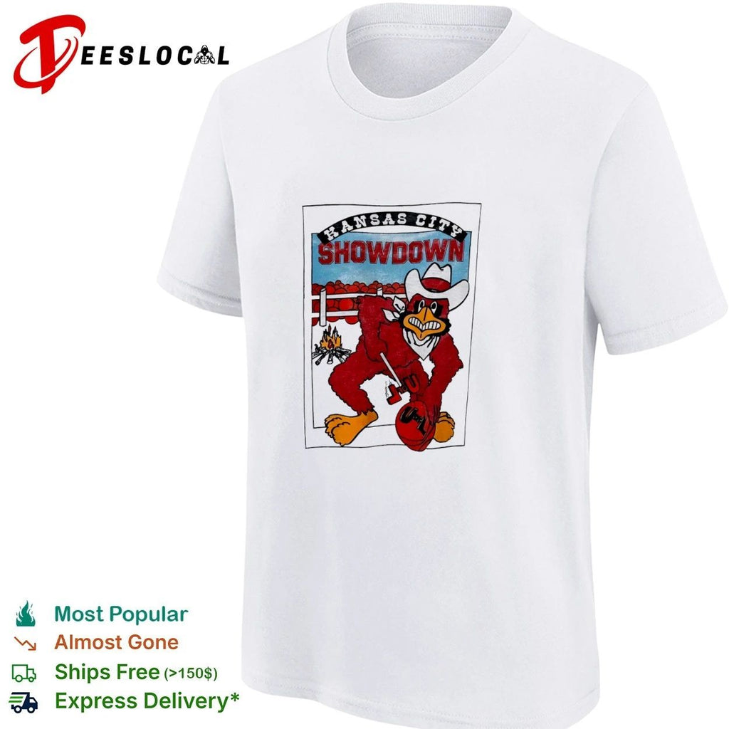 Kansas City Showdown U of L Cardinal Mascot T-shirt