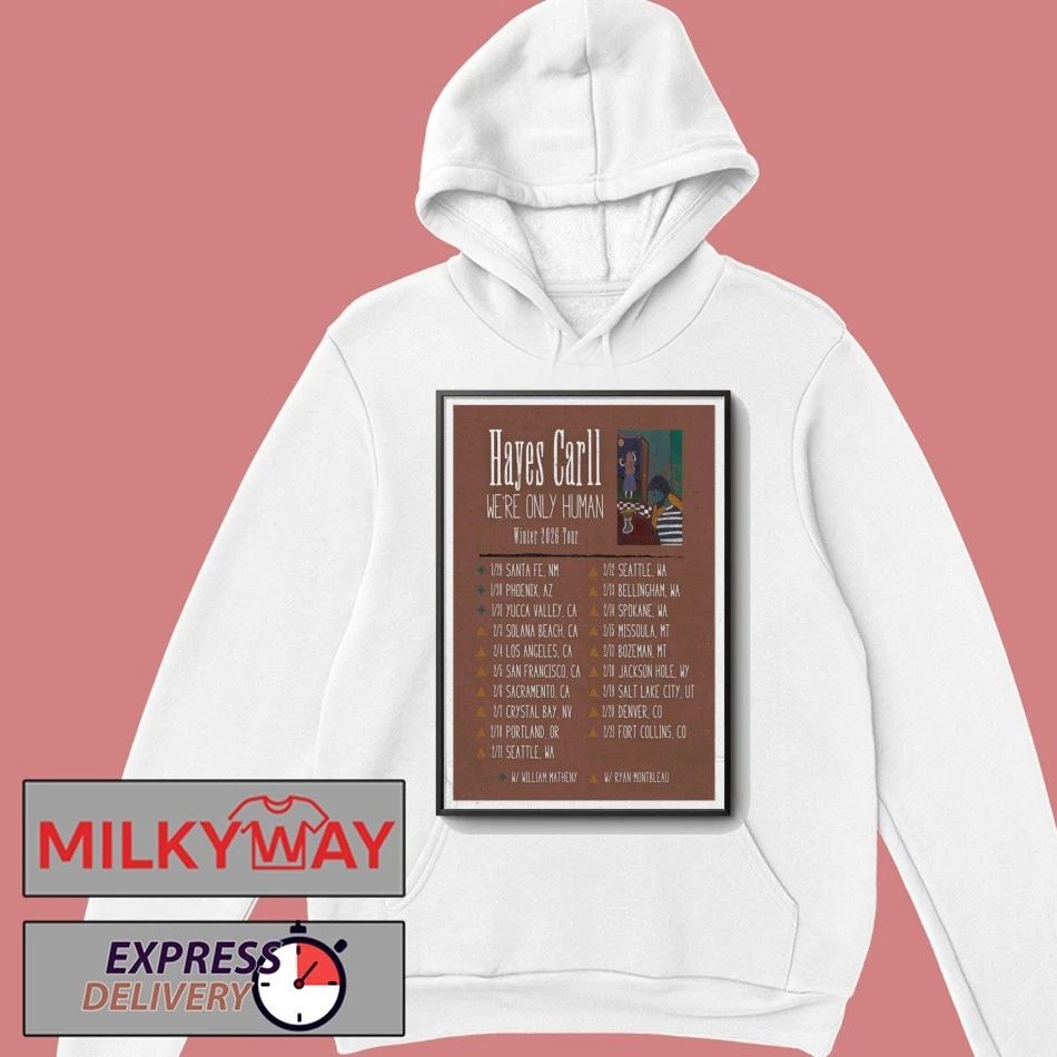 Hayes Carll Winter Tour 2026 Poster shirt