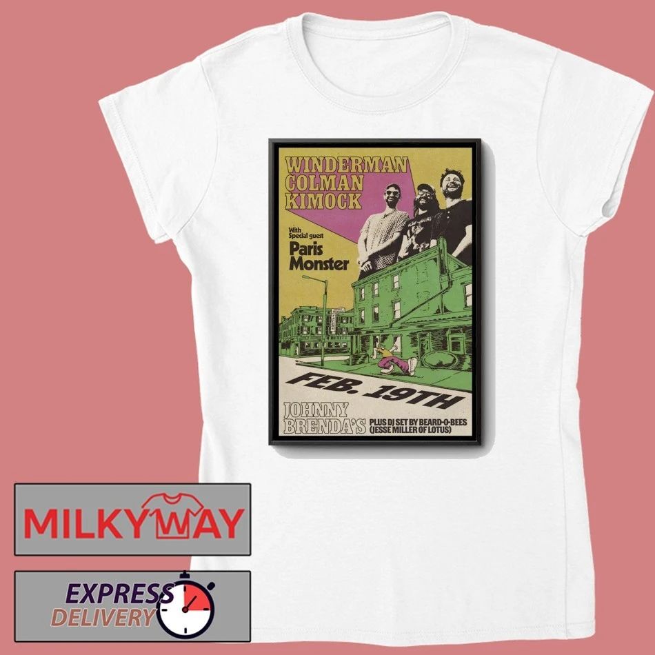 Winderman, Colman And Kimock Feb 19 2026 Johnny Brenda’s In Philadelphia PA Poster shirt