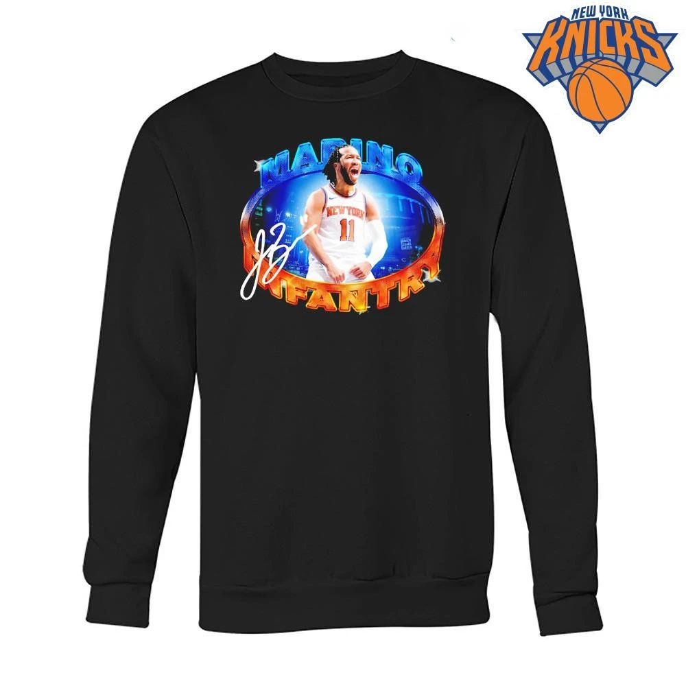 New York Knicks Jalen Brunson Malino Infantry Madison Square Garden Signature Graphic Vintage Retro Basketball NBA Finals 2026 Shirt