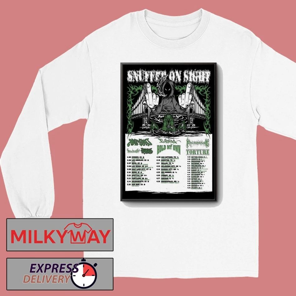 SNUFFED ON SIGHT Spring 2026 Shows Poster shirt