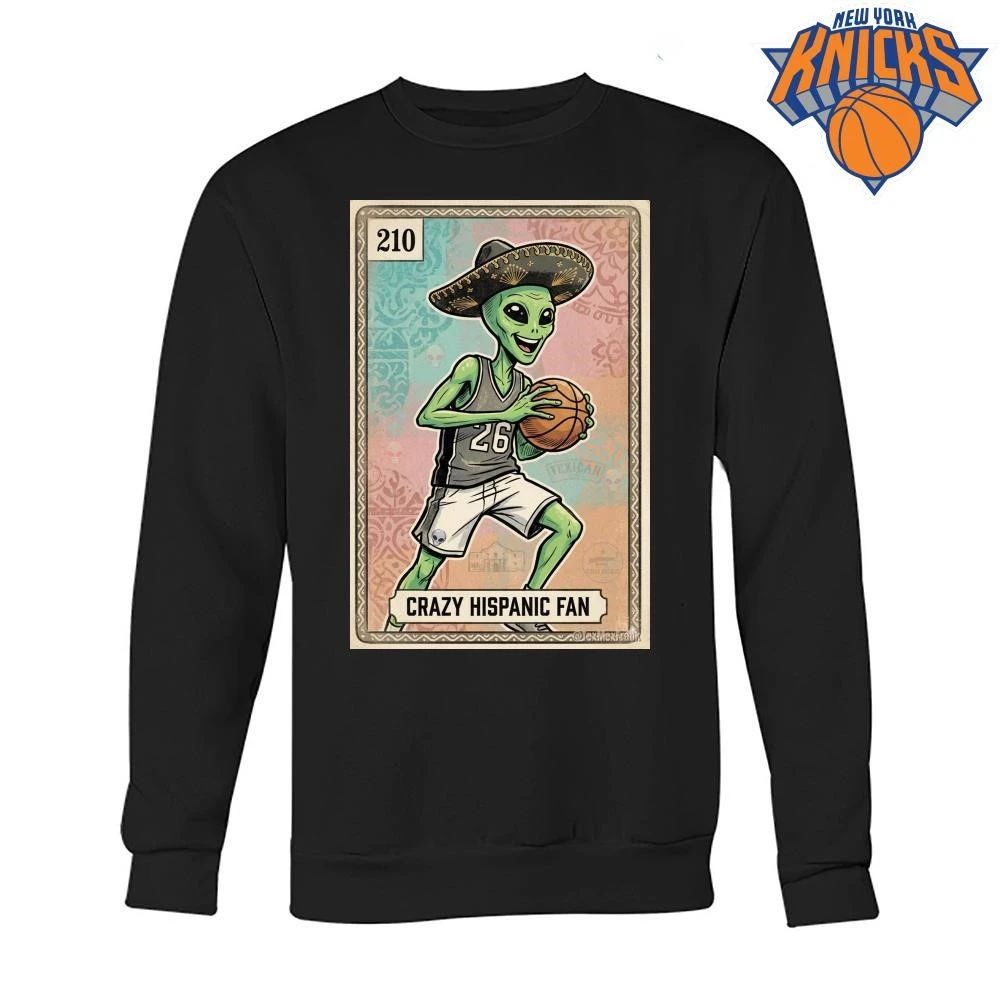 Green Alien Crazy Hispanic Fan San Antonio Basketball Jersey 26 Sombrero NBA Finals 2026 Shirt