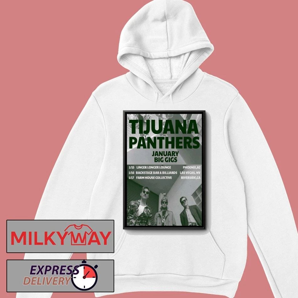 Tijuana Panthers Jan 2026 Tour Poster shirt