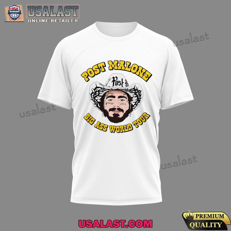 Post Malone Big Ass World Tour 3D Shirt