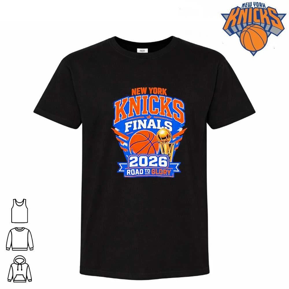 New York Knicks 2026 Finals Road to Glory basketball championship trophy T Shirt