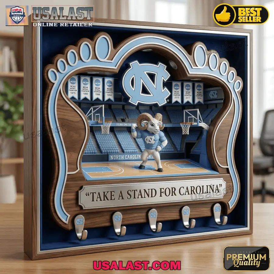 North Carolina Tar Heels Premium Wall Key Holder