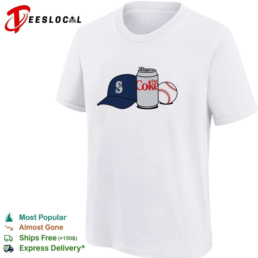 Seattle Mariners Diet Coke Baseball 2026 Mariners T-shirt