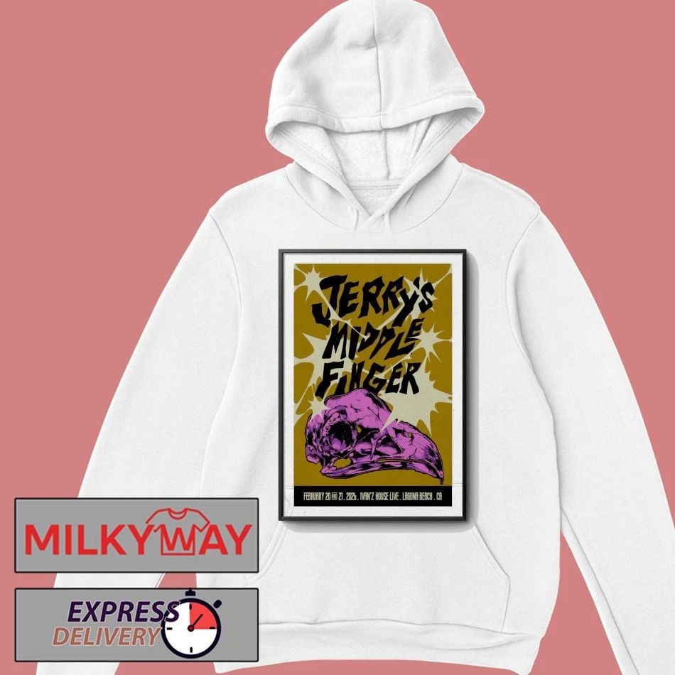 Jerry’s Middle Finger Feb 20-21, 2026 At Ivan’z House at Mozambique Show Poster shirt