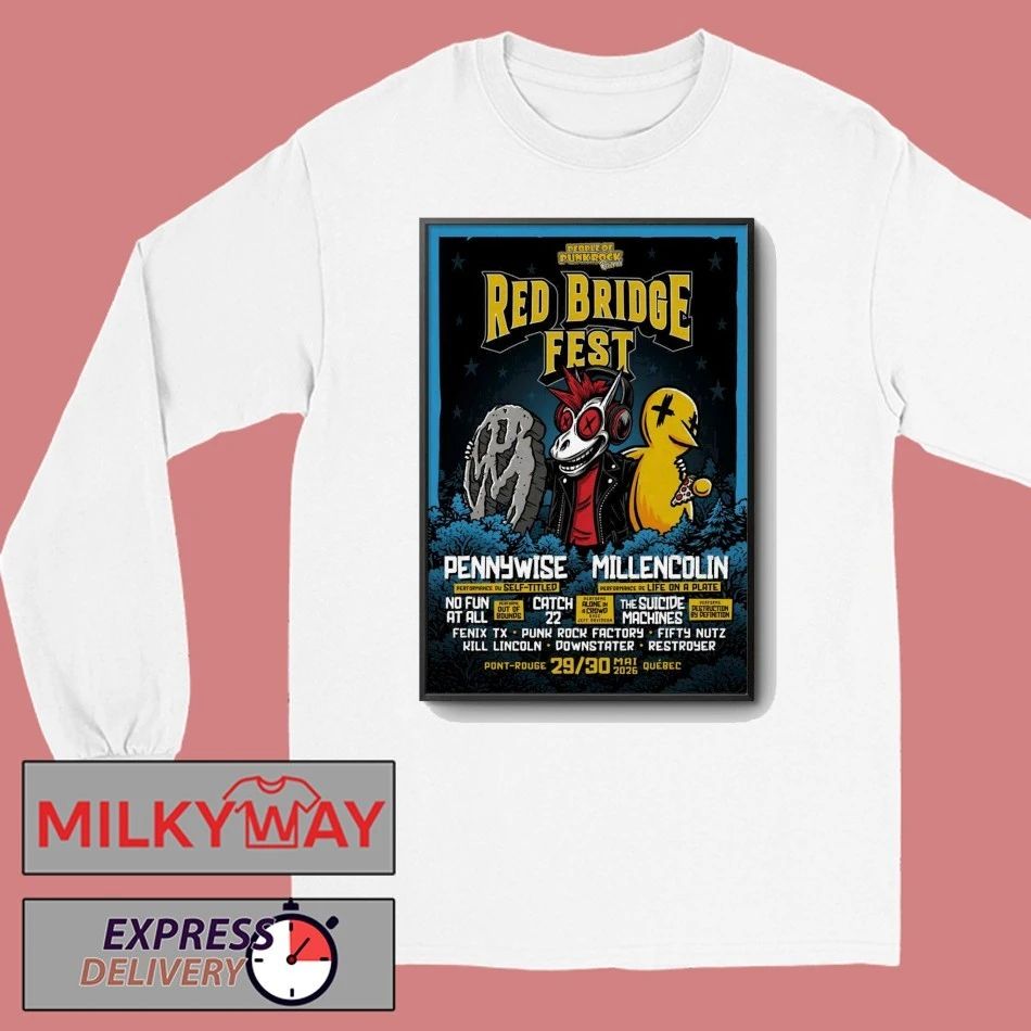 Red Bridge Fest Québec On May 29-30 2026 Poster shirt