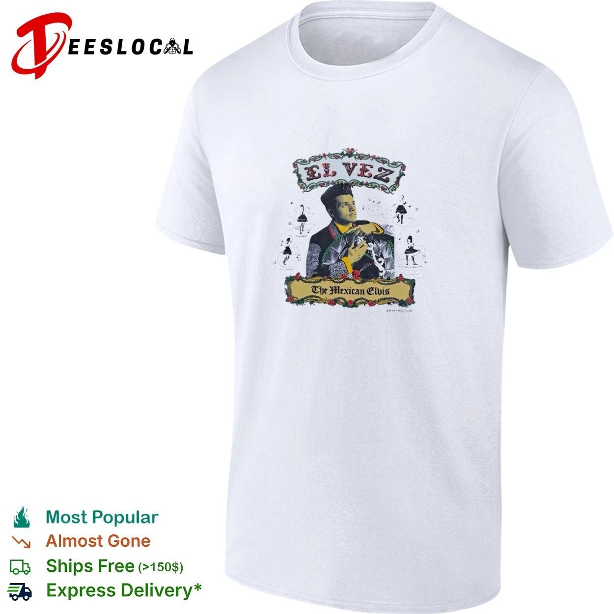 El Vez The Mexican Elvis Robert Lopez T-shirt