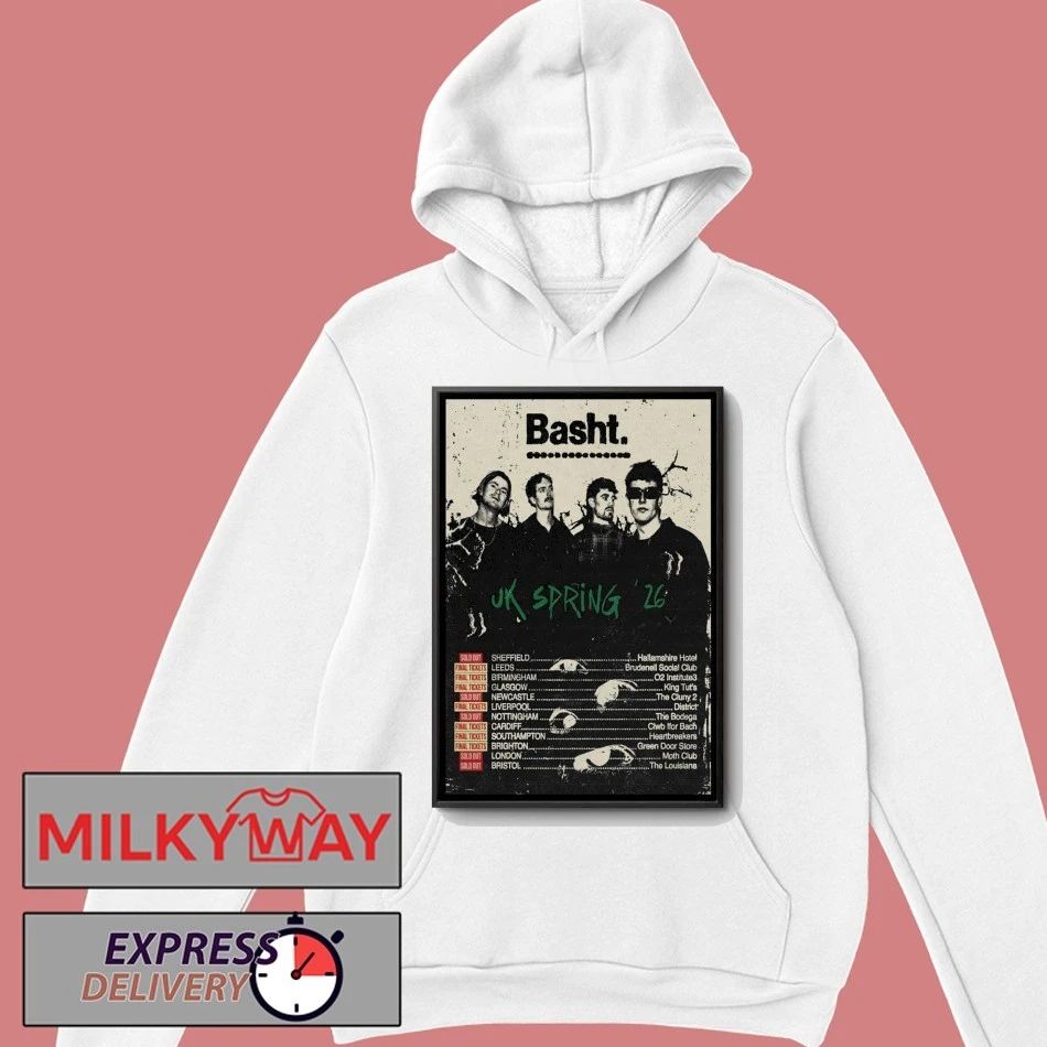 Basht. UK 2026 Spring Tour Poster shirt