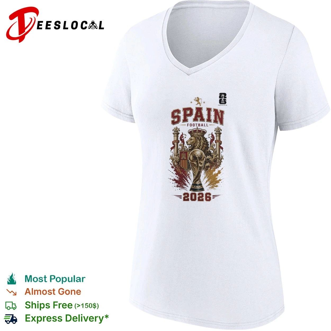 Spain Football World Cup 2026 Soccer T-shirt