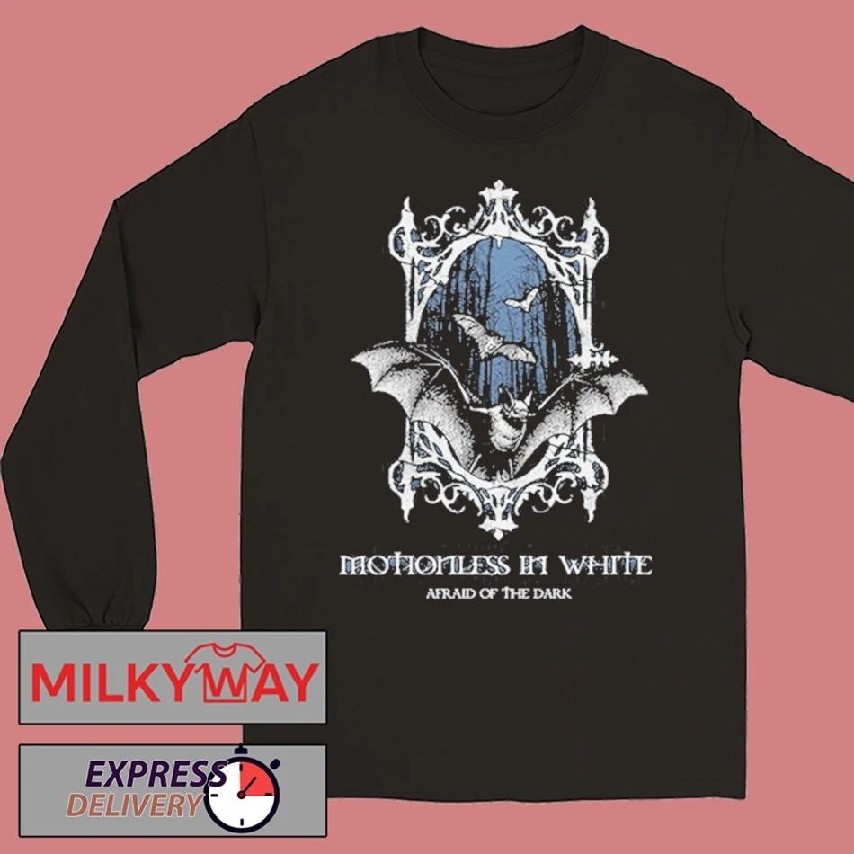 Motionless In White Afraid Of The Dark Bat T-Shirt