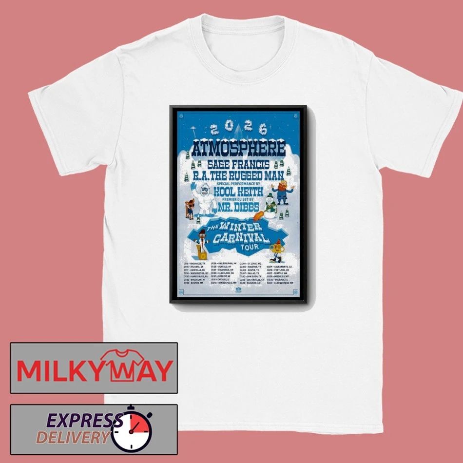 Jan + Feb 2026 Atmosphere The Winter Carnival Tour Poster shirt