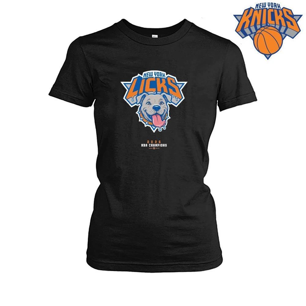 New York Knicks Champions NBA 2026 New York Licks Pitbull Dog Shirt