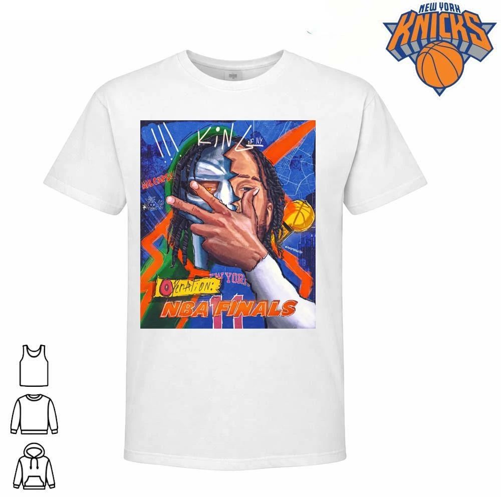 NBA Finals 2026 Game 1 Jalen Brunson King of NY New York Knicks MF DOOM Mask Operation Shirt