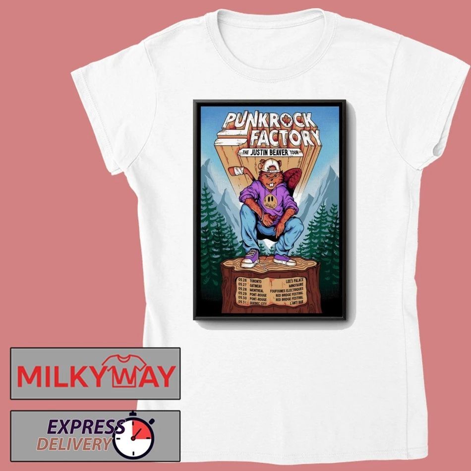 Punk Rock Factory The Justin Beaver Tour 2026 Poster shirt