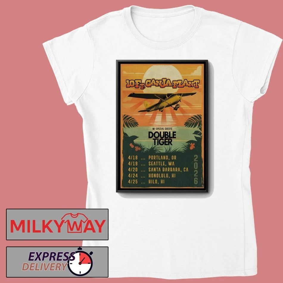 10 Ft Ganja Plant With Double Tiger April 2026 Tour Poster shirt