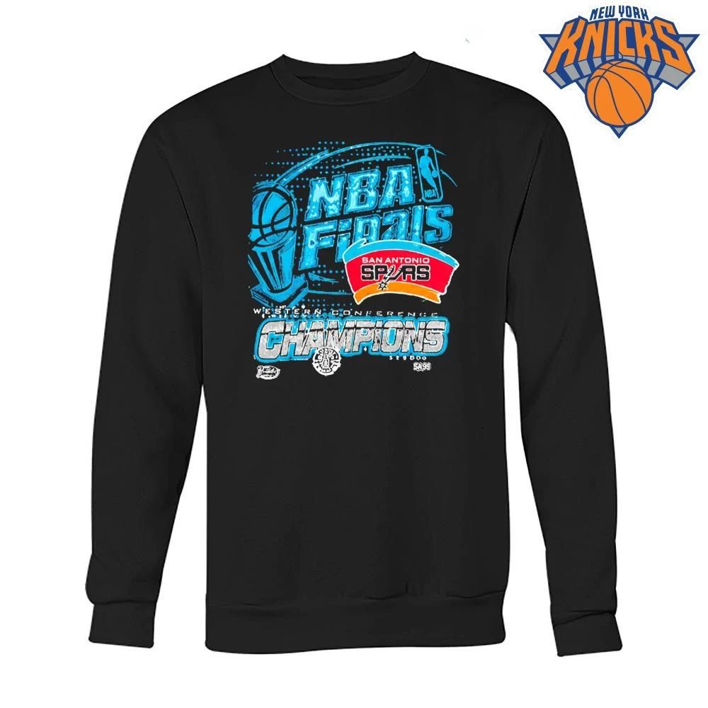 Vintage San Antonio Spurs NBA Finals Western Conference Champions Acid Wash Graphic T Shirt