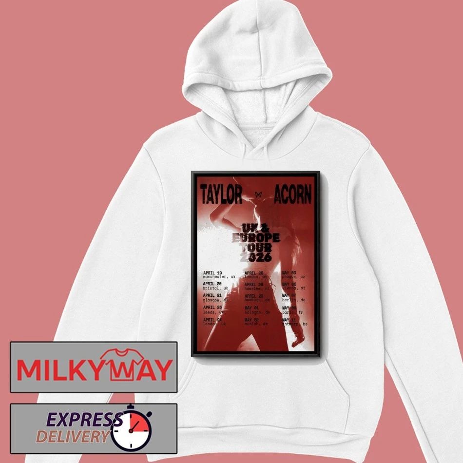 Taylor Acorn UK And Europe Tour 2026 Poster shirt